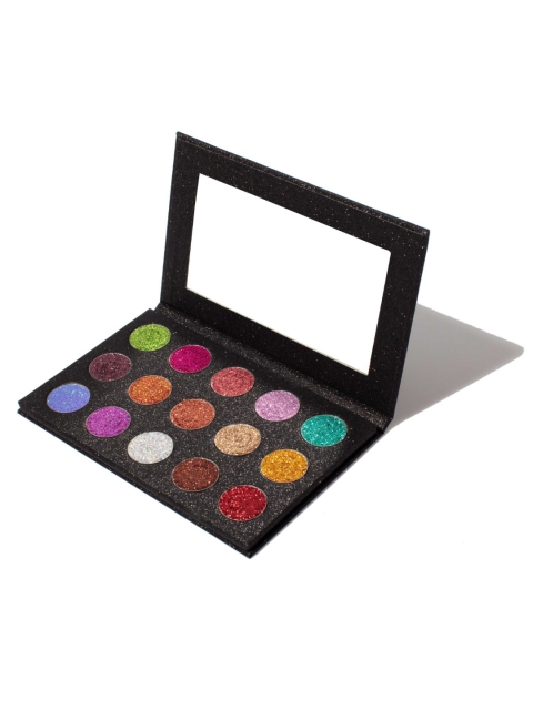 

KINGDOM OF LASHES Delightful surprise x15 Pressed Glitter Eyeshadow Palette, Green