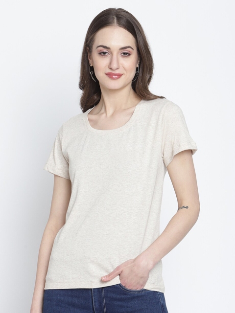 

Rute Women Grey Pure Cotton T-shirt