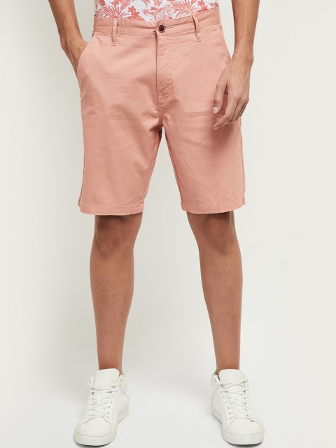 

max Men Pink Chino Shorts