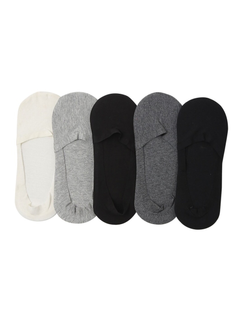 

Bunnywave Men Pack Of 5 Assorted Cotton Shoe Liners