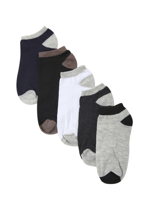 

Bunnywave Unisex Pack Of 5 Assorted Ankle-Length Socks