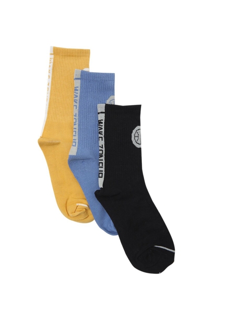 

Bunnywave Unisex Pack Of 3 Assorted Cotton Above Ankle-Length Socks