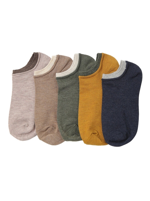 

Bunnywave Unisex Pack of 5 Multi-Coloured Patterened Shoe Liners Socks