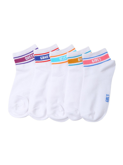 

Bunnywave Pack Of 5 Assorted Cotton Ankle-Length Socks