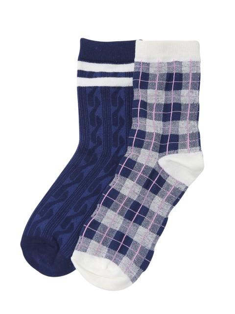 

Bunnywave Unisex Pack Of 2 Assorted Cotton Above Ankle-Length Socks