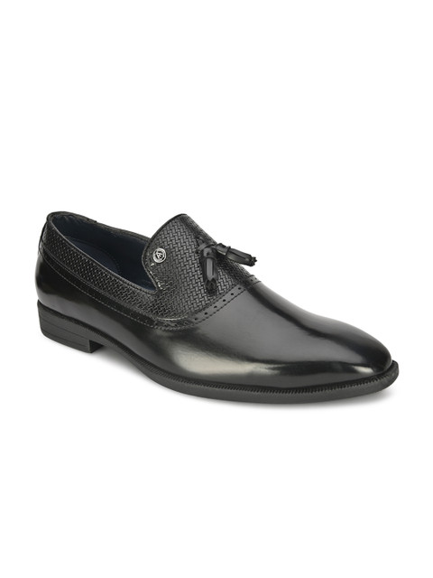 

Alberto Torresi Men Black Slip On Formal Shoes