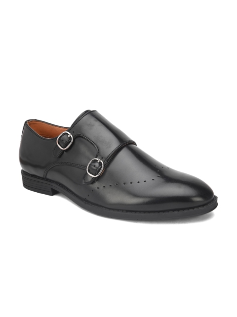 

Alberto Torresi Men Black Solid Formal Monks