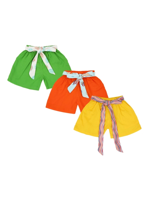 

K&U Girls Multicoloured Shorts, Multi