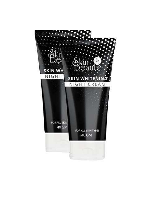 

Skin Beaute Set of 2 Licorice Skin Whitening Night Cream - 40 g Each, Black
