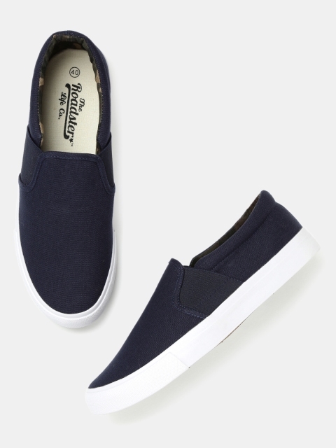 

Roadster Men Blue Slip-On Sneakers