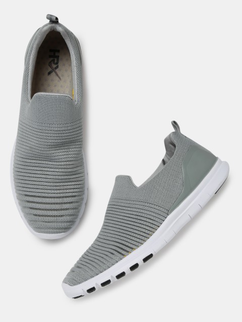 

HRX by Hrithik Roshan Men Grey Soft walk Series Slip-on Sneakers