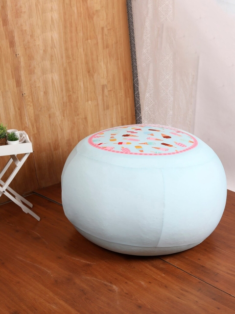 

Cortina White Printed Stretchable Bean Bag