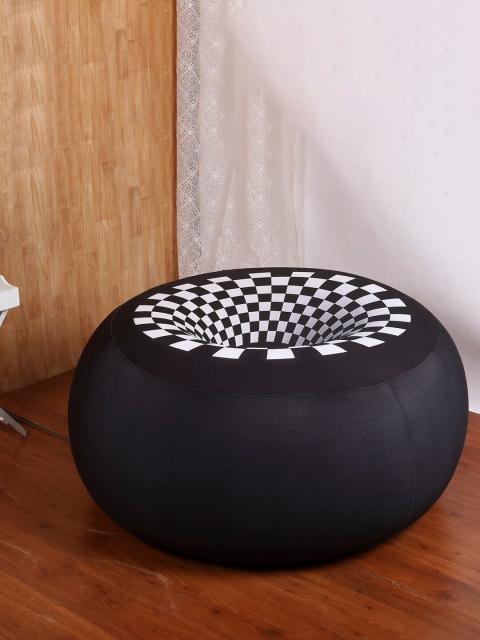 

Cortina Black & White Printed Stretchable Bean Bag Cover