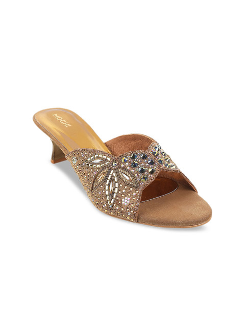 

Mochi Gold-Toned Embellished Kitten Sandals