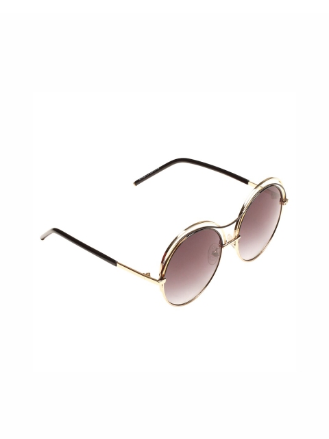 

French Connection Women Grey Lens & Black Round Sunglasses with UV Protected Lens