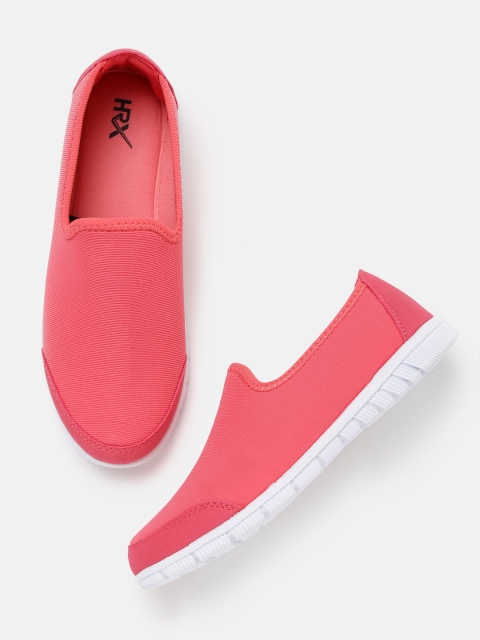 

HRX by Hrithik Roshan Women Fly Coral Pink Slip-On Sneakers