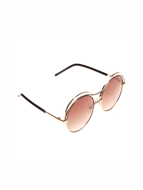 

French Connection Women Brown UV Protected Lens Round Sunglasses FC 7428 C2 58 S LC