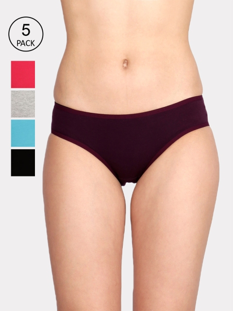 

Lux Cozi Women Pack Of 5 Assorted Hipster Briefs