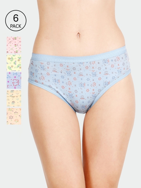 

Lux Cozi Women Pack Of 8 Assorted Pure Cotton Mid-Rise Hipster Briefs