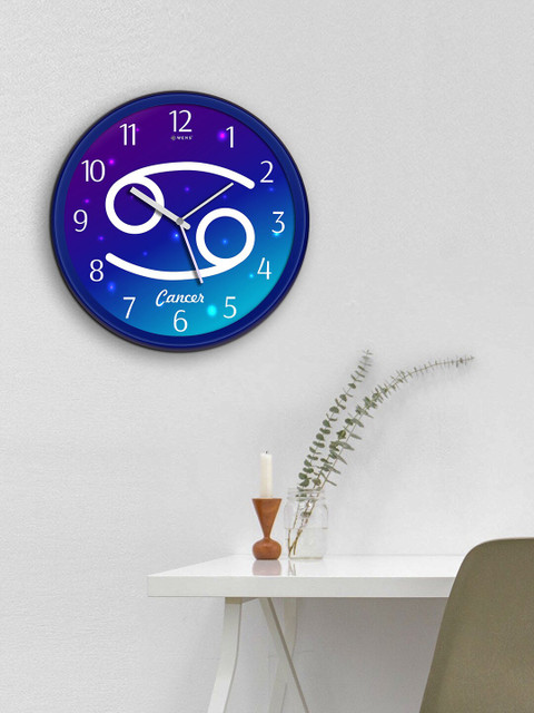 

WENS Blue Printed Wall Clock