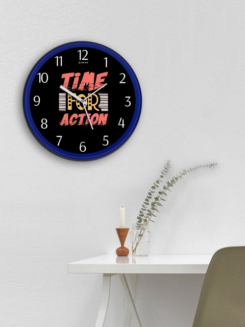 

WENS Blue Printed Wall Clock