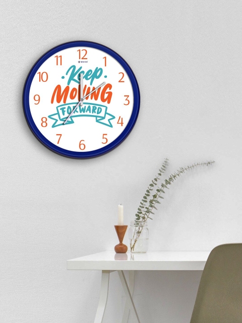 

WENS Blue & White Printed Contemporary Wall Clock