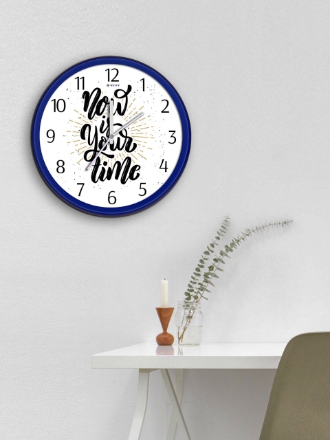 

WENS Blue Printed Contemporary Analogue Wall Clock