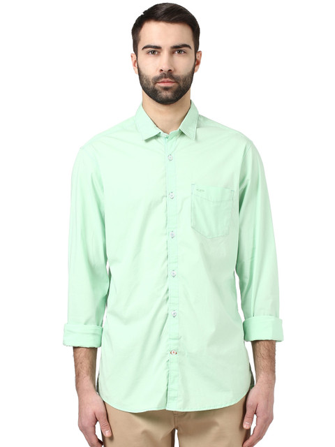 

ColorPlus Men Sea Green Contemporary Fit Casual Shirt