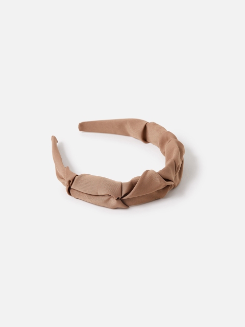 

Accessorize London Women Tan Brown Ruched Alice Hair Band