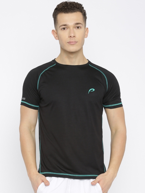 

Proline Active Men Black Solid T-shirt