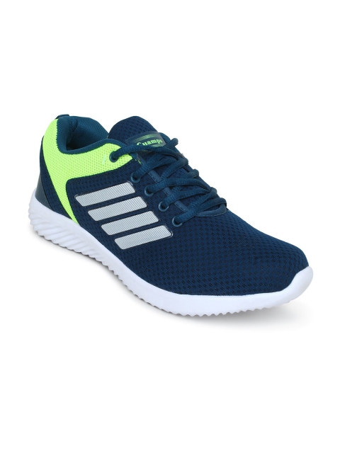 

Champs Men Navy Blue & Green Running Non-Marking Shoes