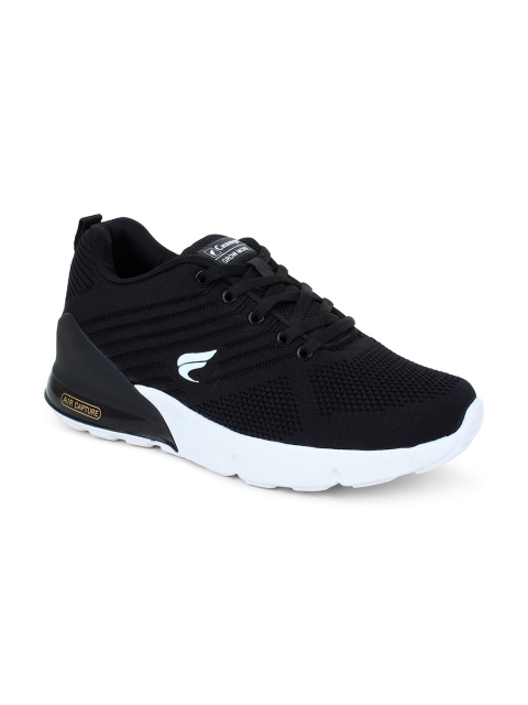 

Champs Men Black Mesh Running Non-Marking Shoes