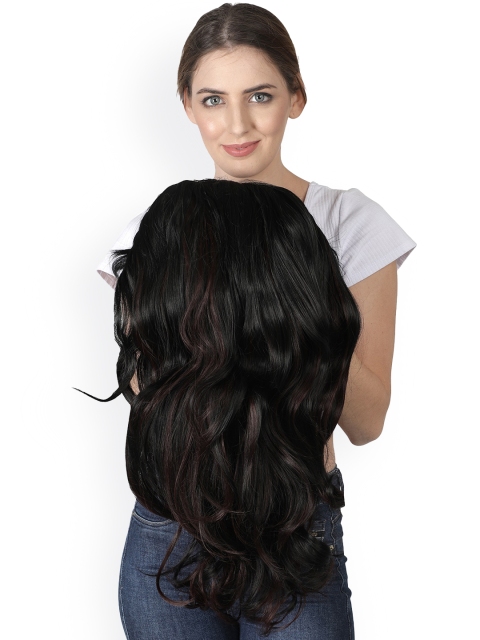 

thrift bazaar Black Layered Medium Length Wig