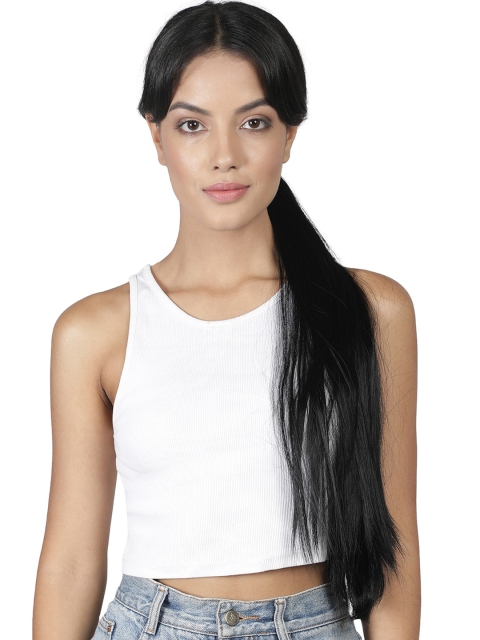 

thrift bazaar Black Straight Pony Tail Extensions