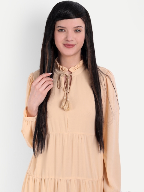 

thrift bazaar Black Straight Highlighted Wig