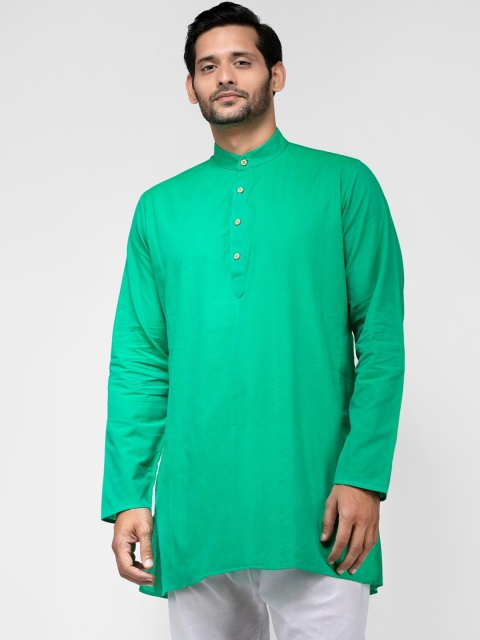 

TATTVA Men Green Solid Kurta