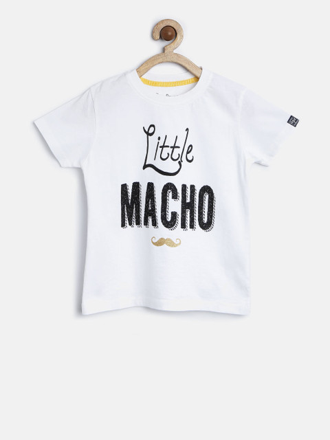 

Pepe Jeans Boys White Printed Round Neck T-Shirt