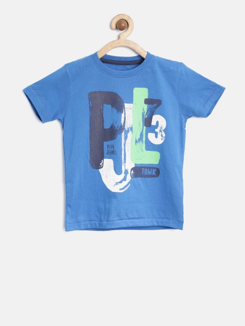 

Pepe Jeans Boys Blue Printed Round Neck T-shirt