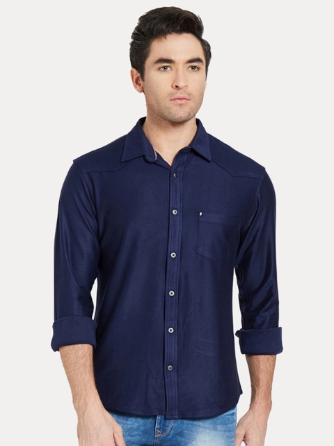 

SPYKAR Men Blue Polo Collar Slim Fit T-shirt