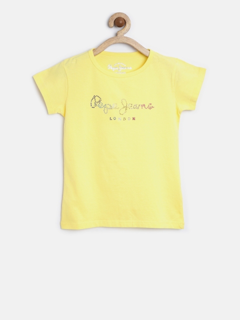 

Pepe Jeans Girls Yellow T-shirt
