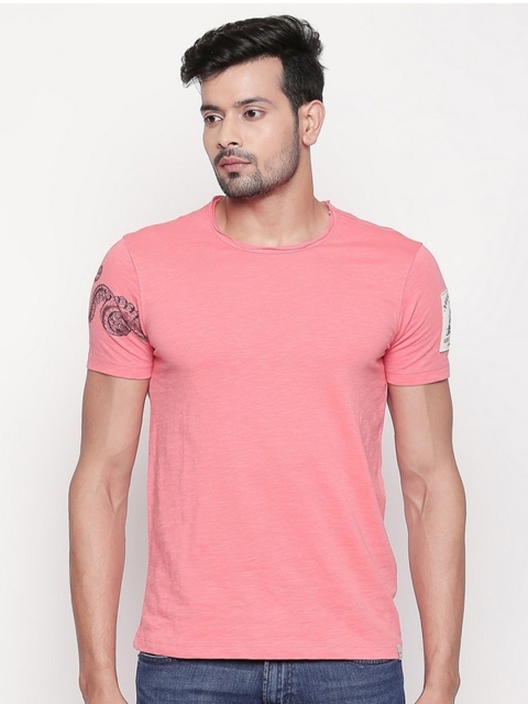 

SPYKAR Men Coral Slim Fit T-shirt