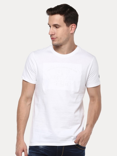 

SPYKAR Men White Slim Fit T-shirt