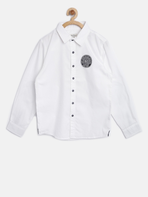 

Pepe Jeans Boys White Printed Shirt