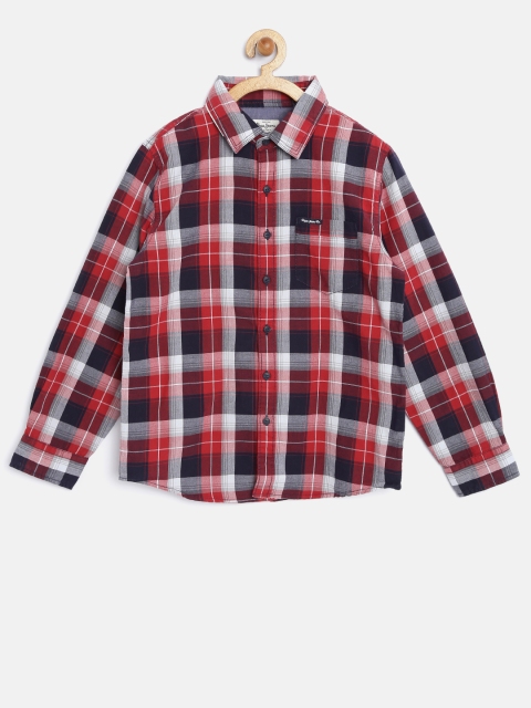 

Pepe Jeans Boys Red & Navy Checked Casual Shirt