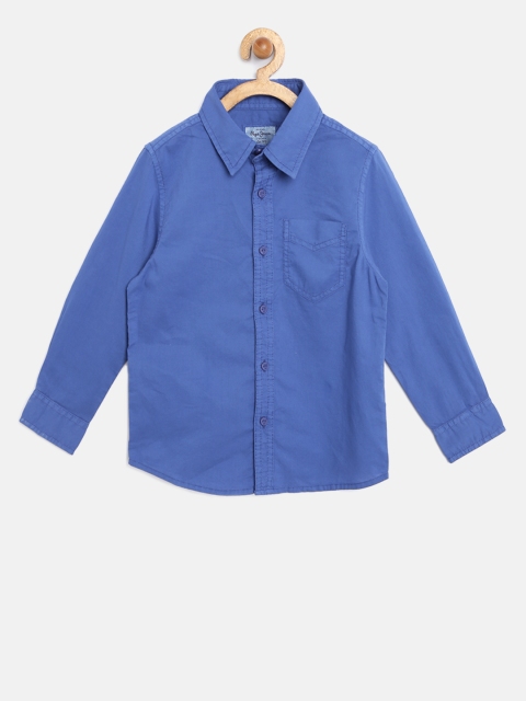 

Pepe Jeans Boys Blue Solid Shirt