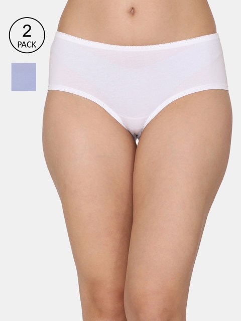 

Coucou Women Pack Of 2 Assorted Solid Cotton Briefs