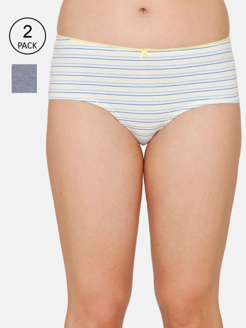 

Coucou Women Pack of 2 Assorted Hipster Briefs