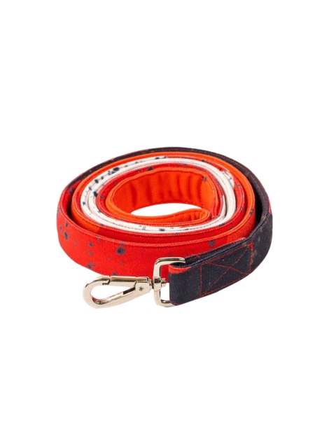 

thepawpstarco Red Abstract Printed Pet Leash