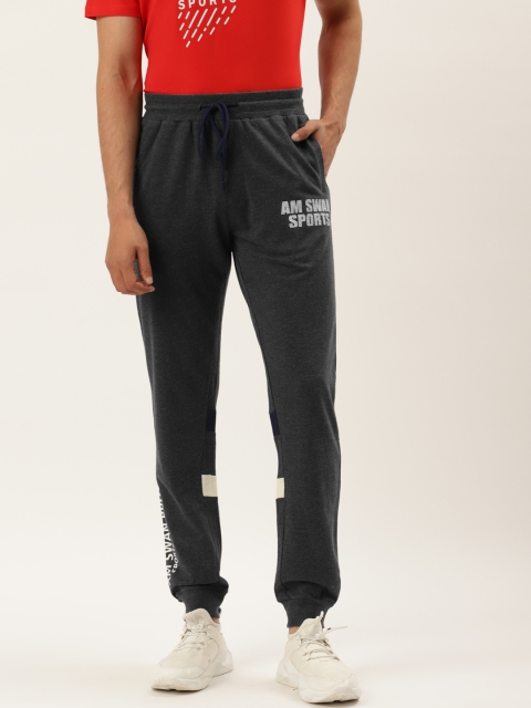 

AM SWAN Men Grey Cotton Joggers