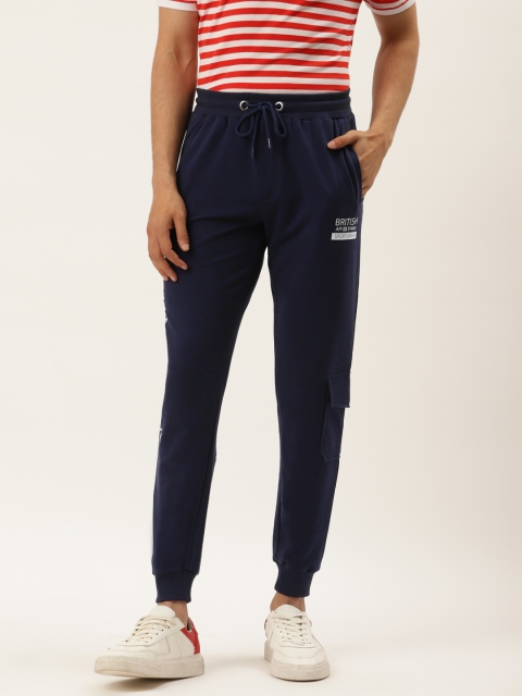 

AM SWAN Men Navy Blue Joggers